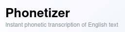 Phonetizer