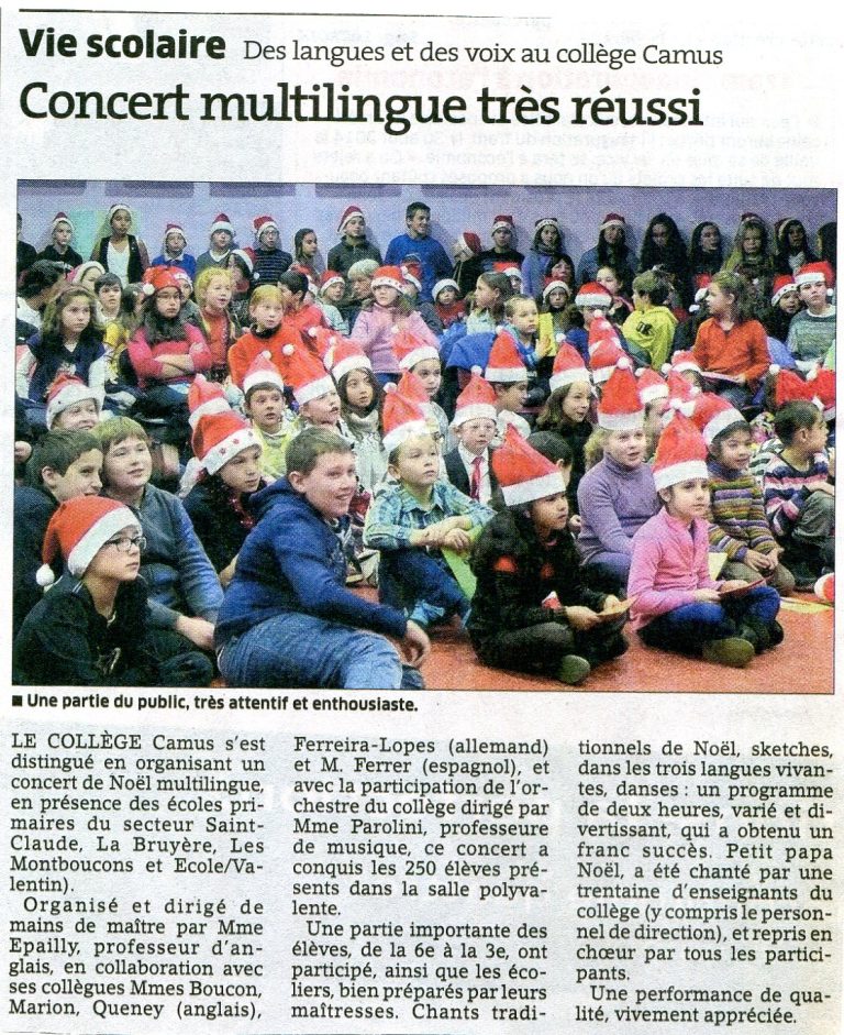 Lire la suite à propos de l’article Projets de liaison école-collège