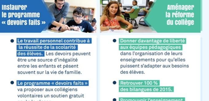 Rentrée 2017 les mesures pour bâtir l'école de la confiance au collège