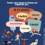 Affiche Semaine des Langues créé par 2 élèves de 2nde ASSP du LP les Huisselets