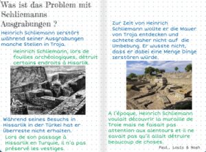 Heinrich Schliemann, un livre interactif allemand/LCA