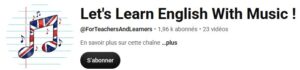 Let’s learn English with Music 🎶